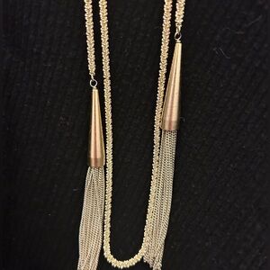 Kendra Scott Phara tassel lariat necklace gold